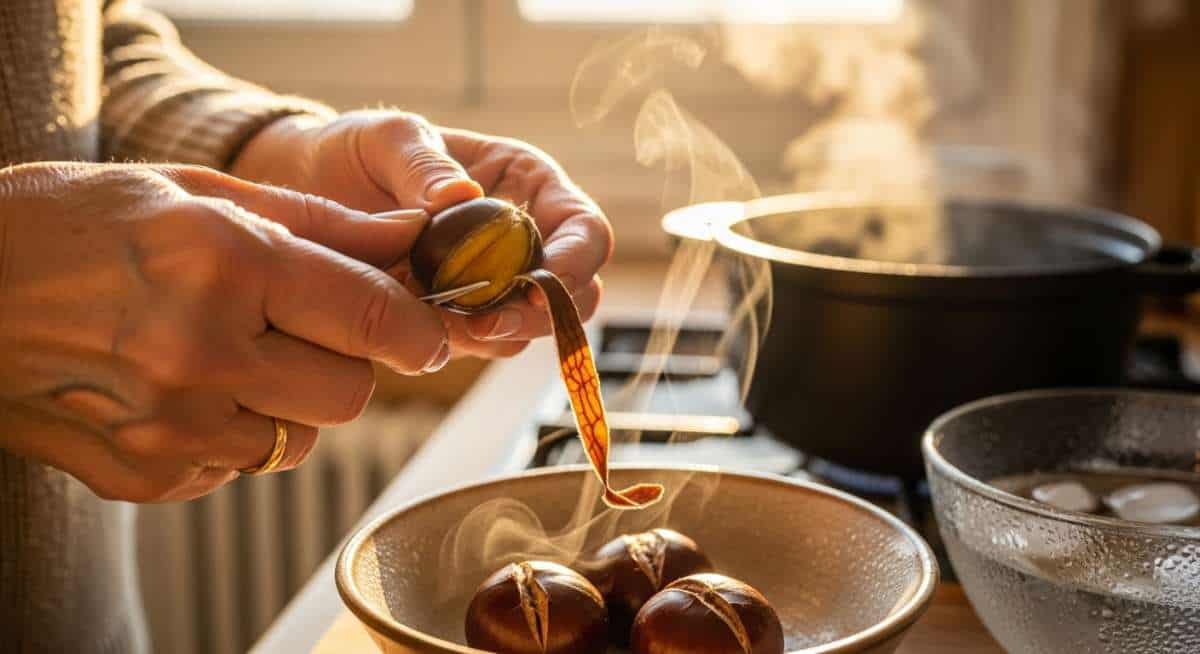 Châtaignes : et si le secret n’était pas la cuisson, mais l’épluchage en 5 min ?