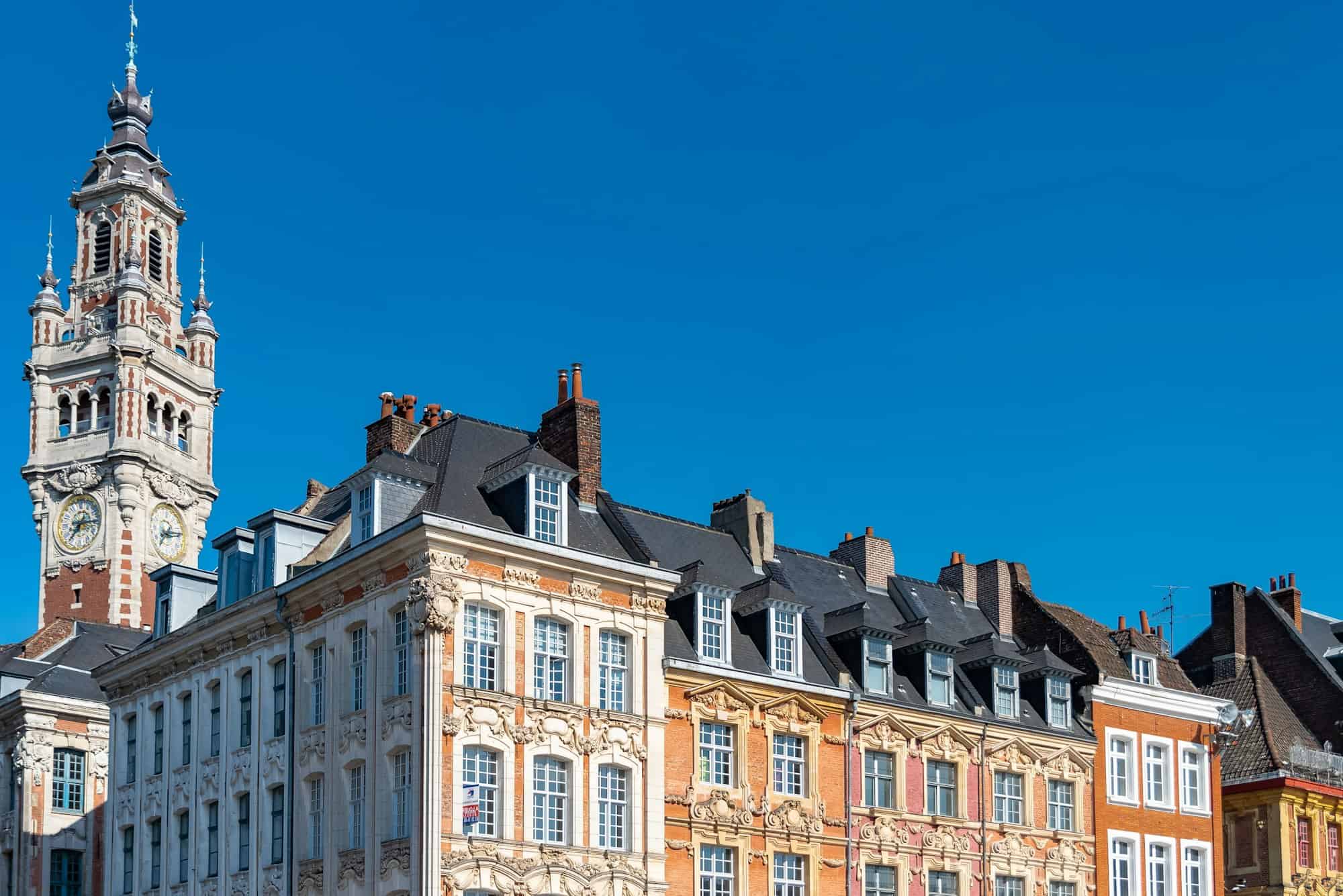 Lille, maisons anciennes dans le centre