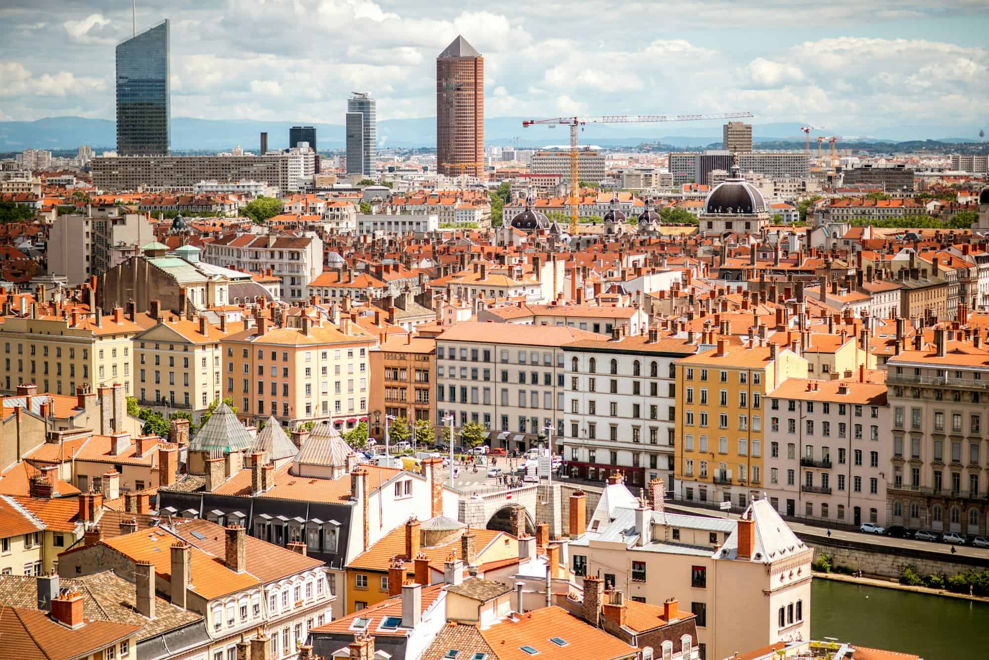 Lyon city in France