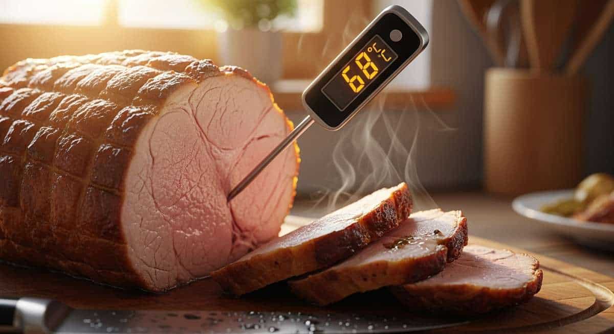 Oubliez le minuteur : pour un rôti de porc au four réussi, visez 65-70°C au cœur